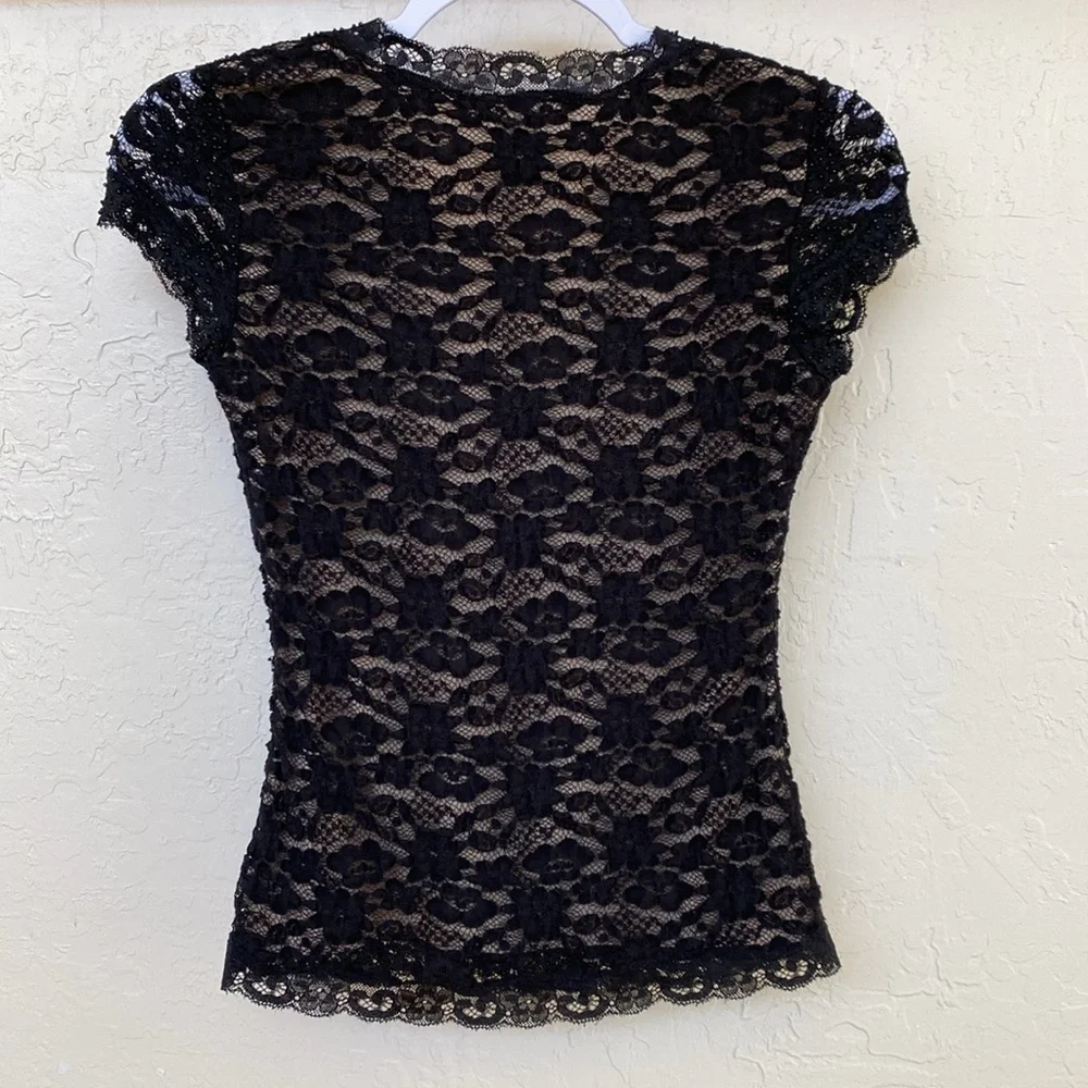 Ann Taylor Beaded Lace Top - Picture 3 of 6